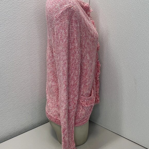 J.McLaughlin Women’s Simone Cardigan Jacket Size M Pink — Hook & Eye Closure - Picture 8 of 8